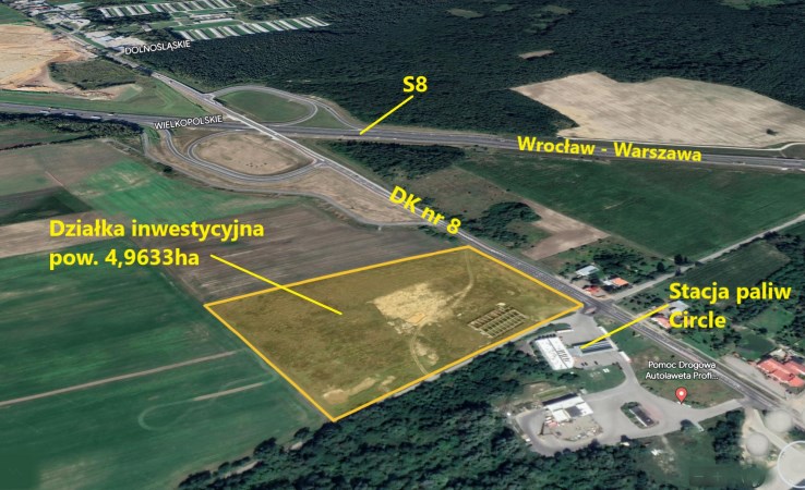 działka na sprzedaż - Perzów, Słupia pod Bralinem