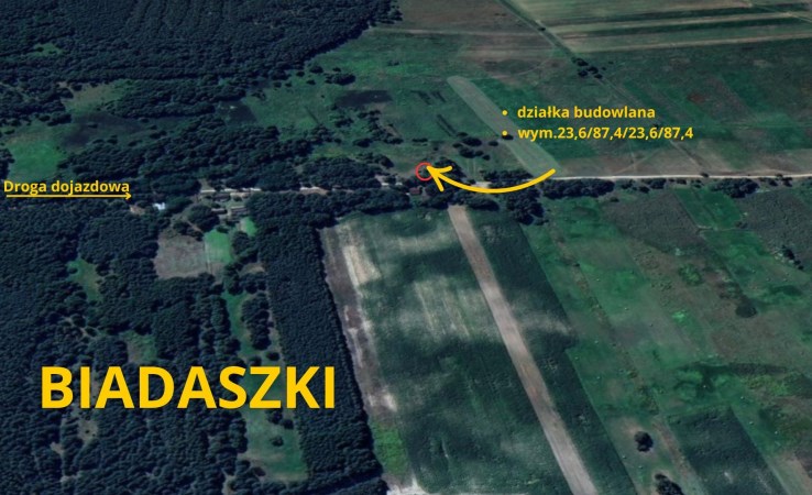 działka na sprzedaż - Galewice, Biadaszki