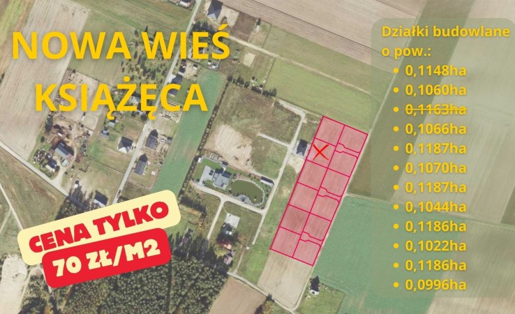 działka na sprzedaż - Bralin, Nowa Wieś Książęca