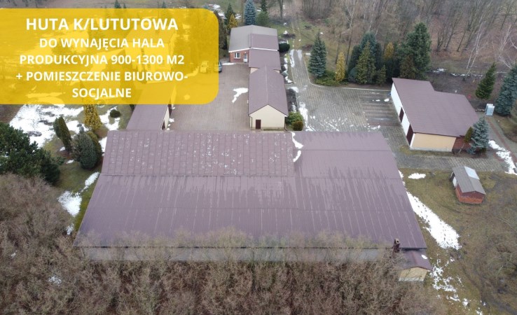hala na wynajem - Lututów, Huta