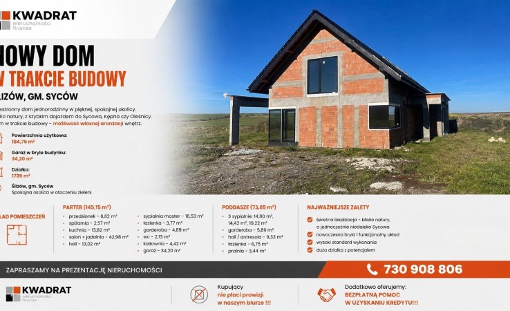 dom na sprzedaż - Syców (gw), Ślizów