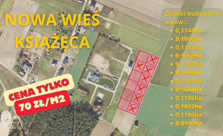 działka na sprzedaż - Bralin, Nowa Wieś Książęca