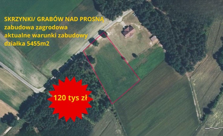 działka na sprzedaż - Grabów nad Prosną (gw), Skrzynki