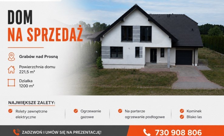 dom na sprzedaż - Grabów nad Prosną