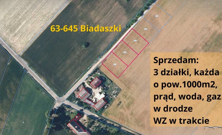 działka na sprzedaż - Łęka Opatowska, Biadaszki