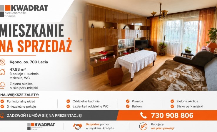 mieszkanie na sprzedaż - Kępno